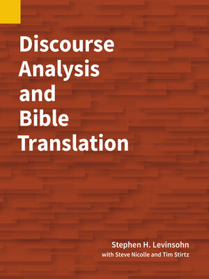 cover image of Discourse Analysis and Bible Translation